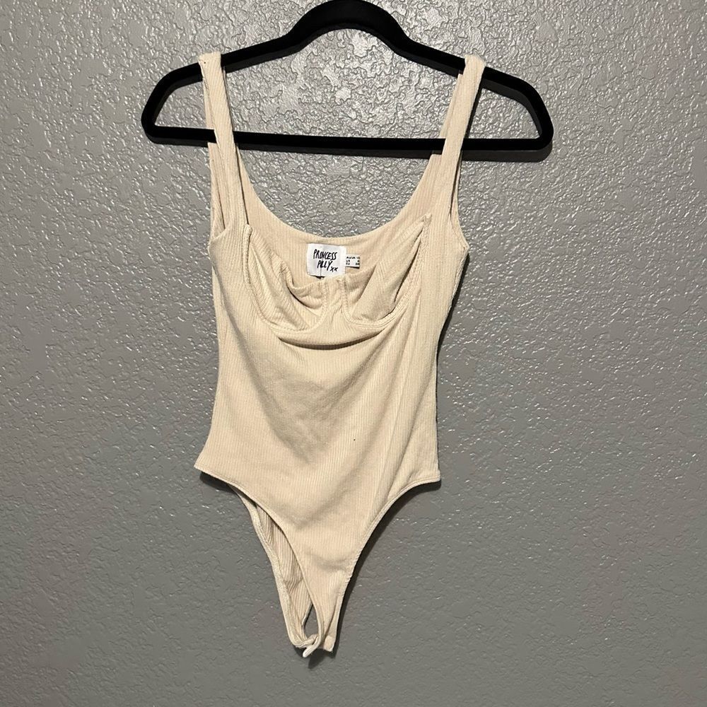 Princess Polly cream corset style bodysuit